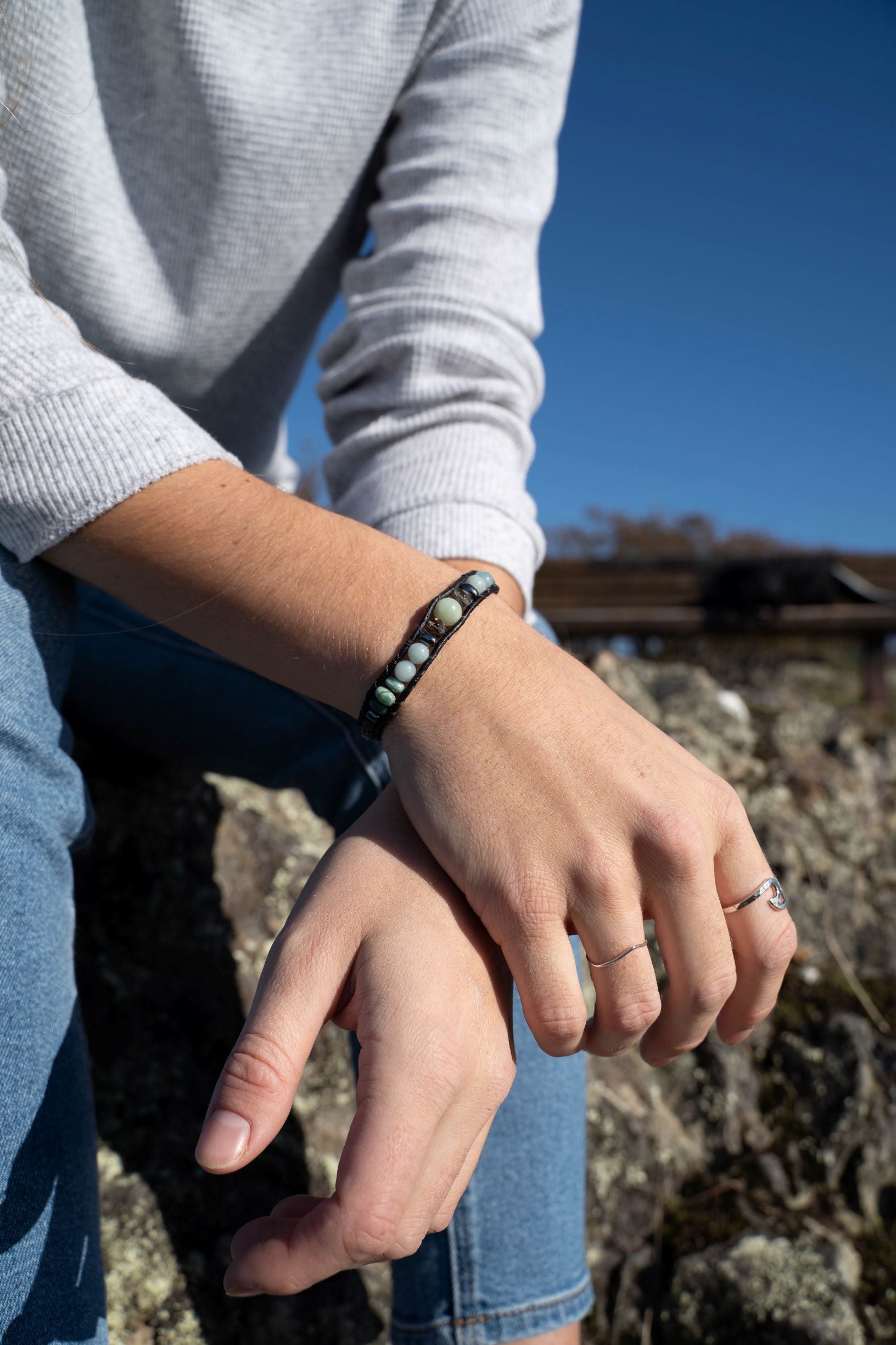 Amazonite wrap bracelet sales