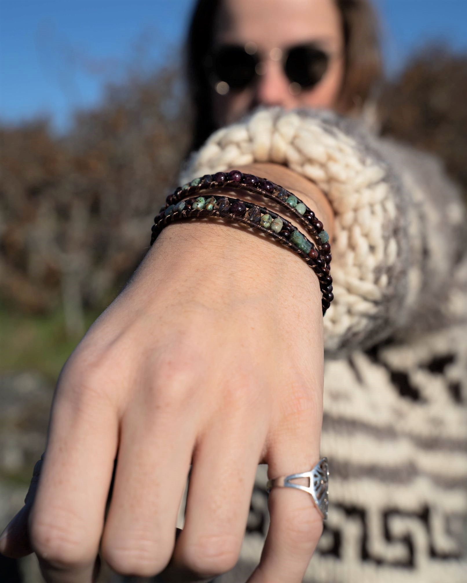 Black wrap bracelet online