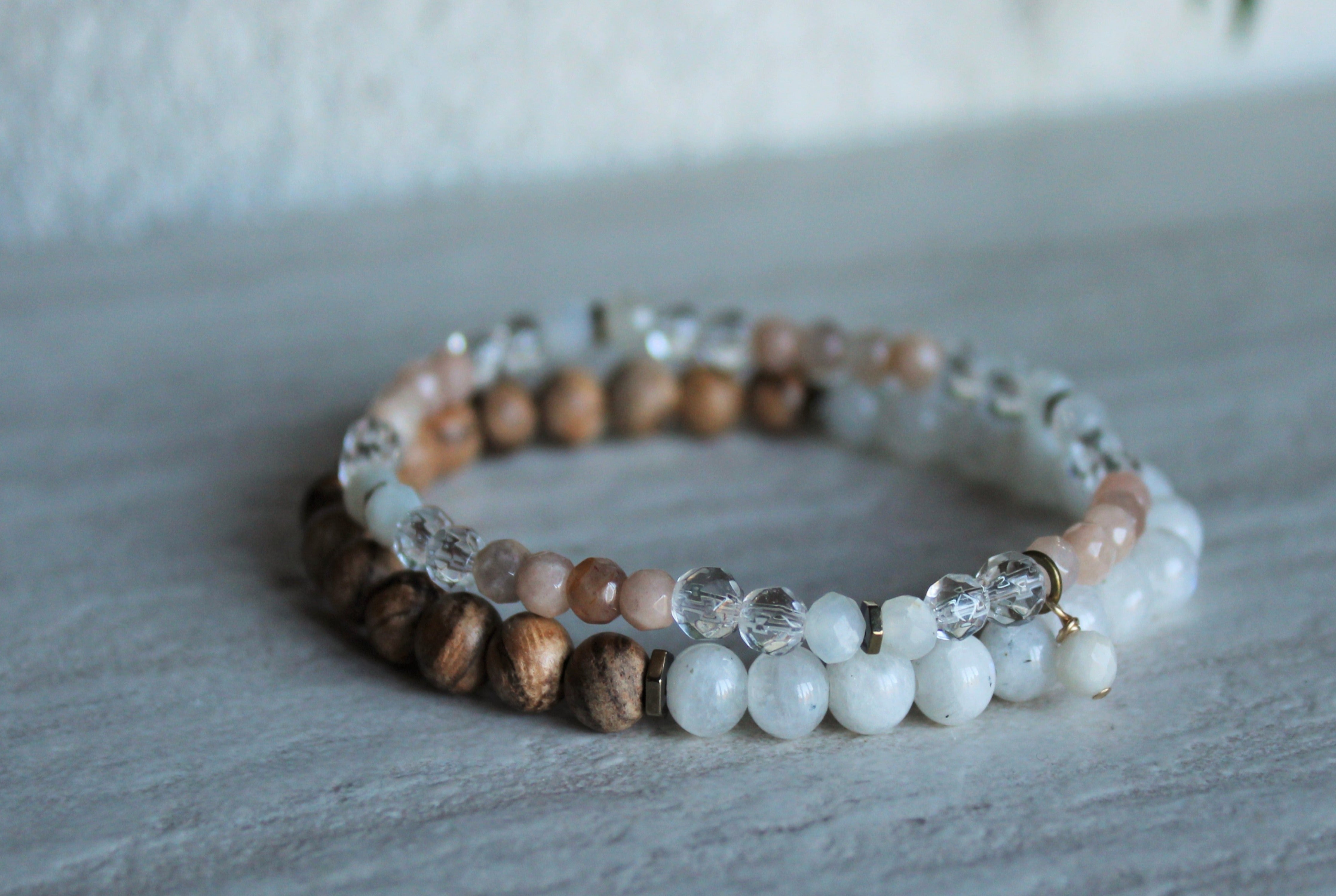 Moonstone + Sunstone Stacker Set – Woven Stone Co.