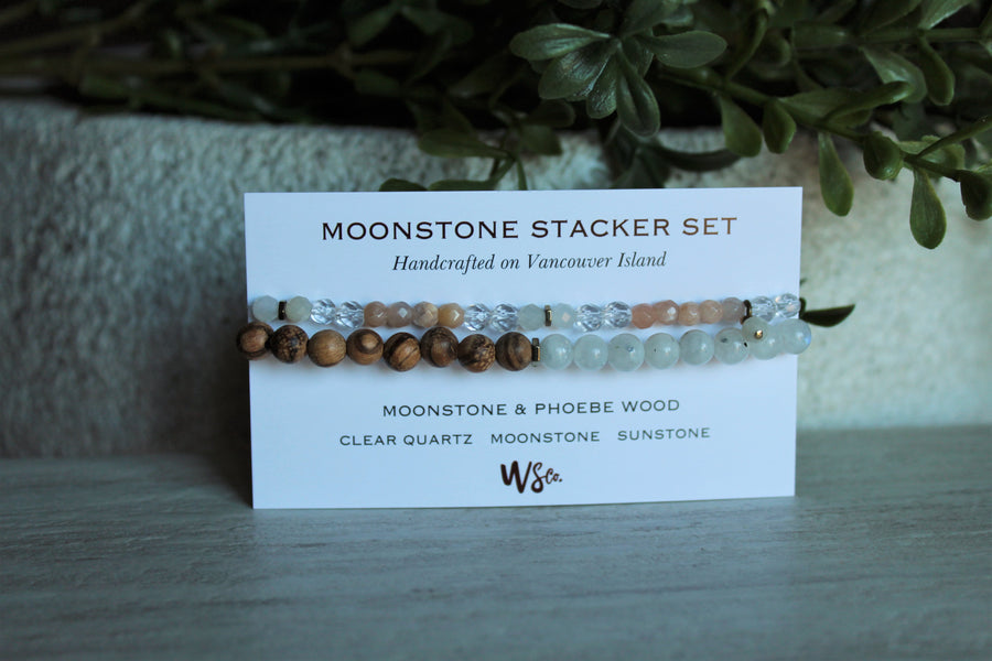 Moonstone + Sunstone Stacker Set