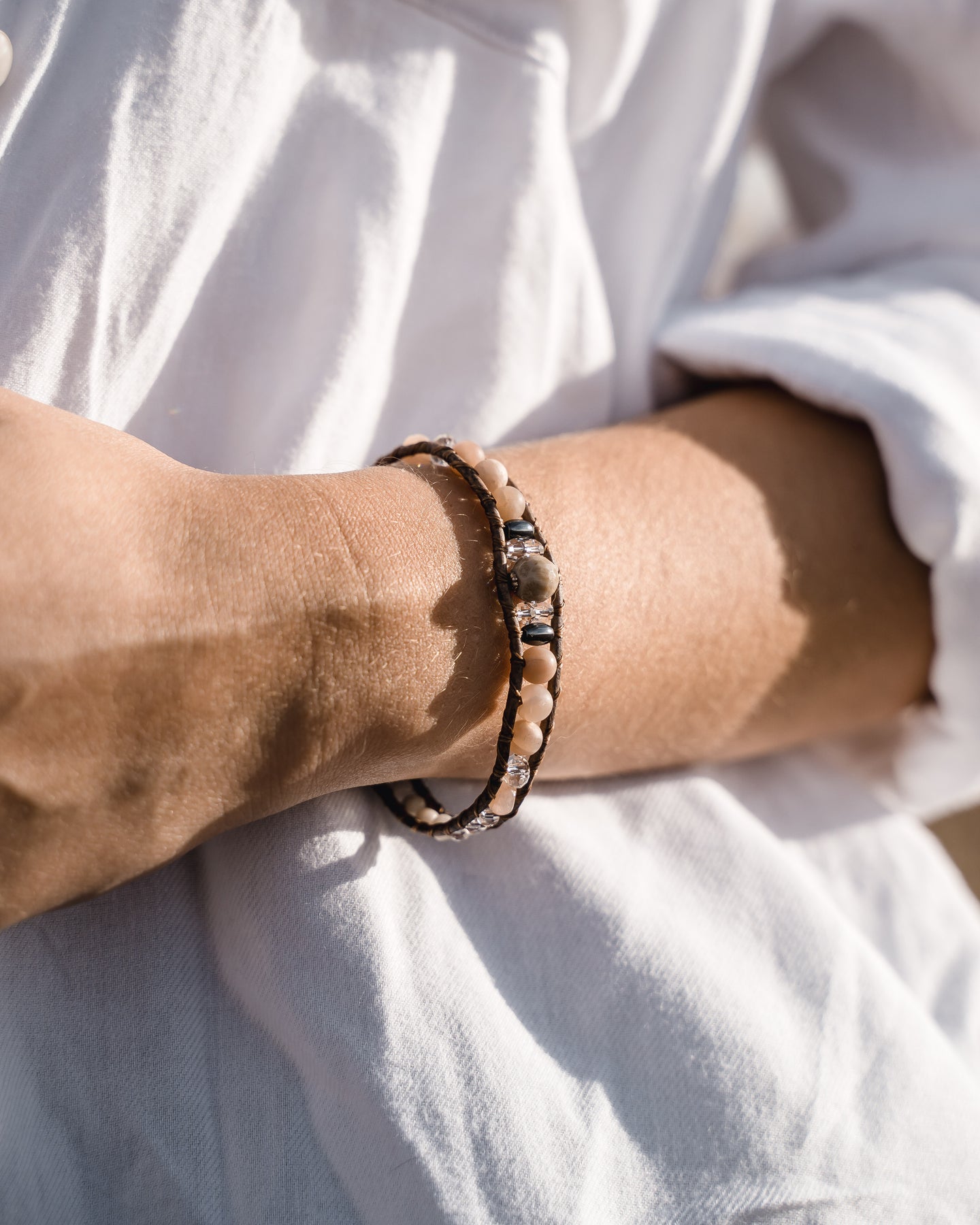 Crystal + Stone Bracelets