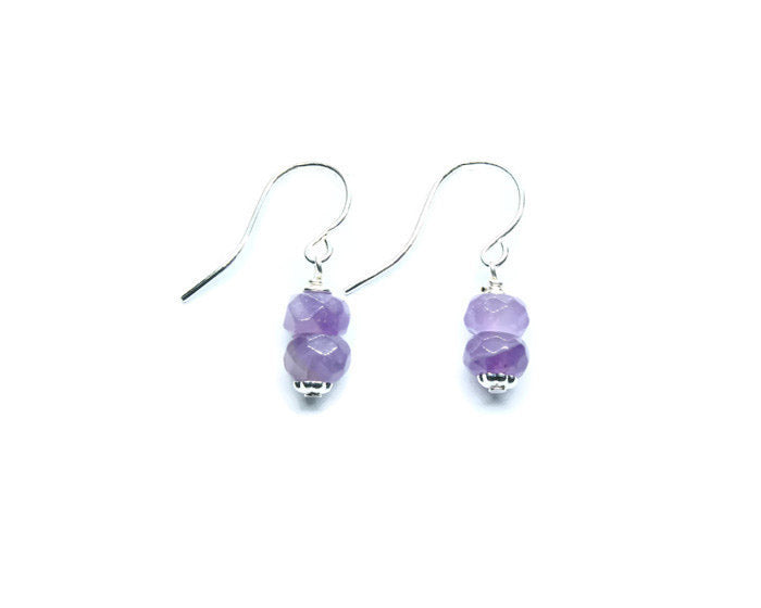 Amethyst Earrings - Woven Stone Co.