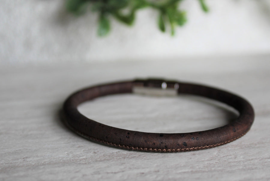 Antique Brown Cork Bracelet