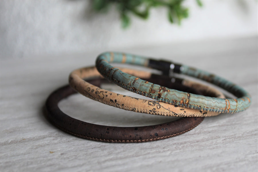 Antique Brown Cork Bracelet