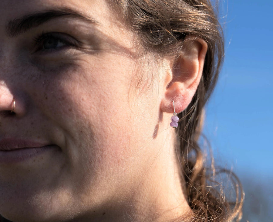 Amethyst Earrings - Woven Stone Co.