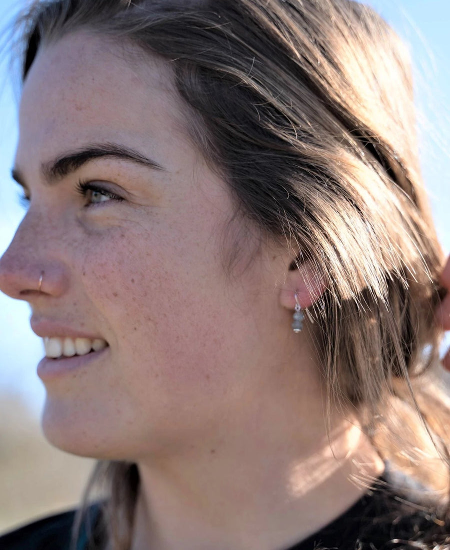 Labradorite Earrings - Woven Stone Co.