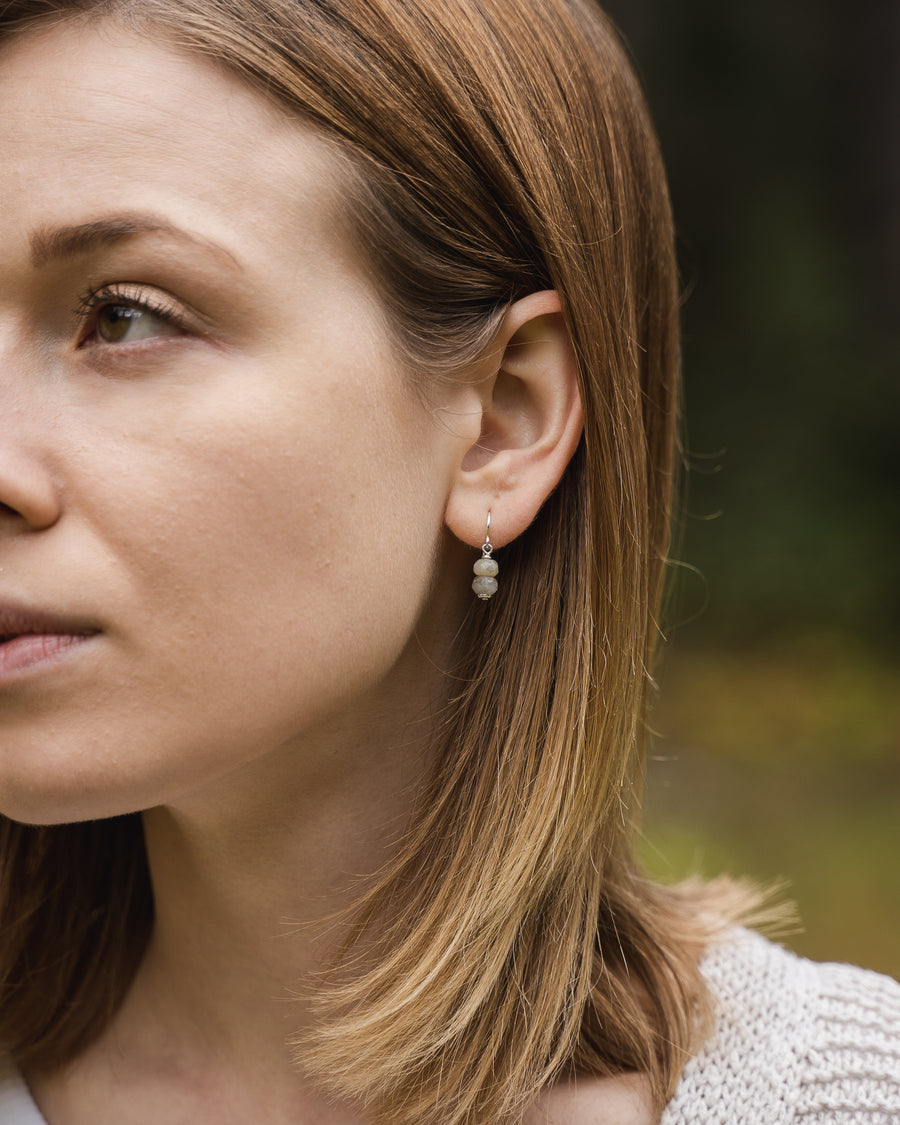 Sunstone Earrings - Woven Stone Co.