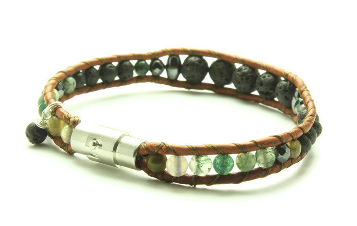 Fancy Jasper - Oil Diffuser Bracelet - Woven Stone Co.