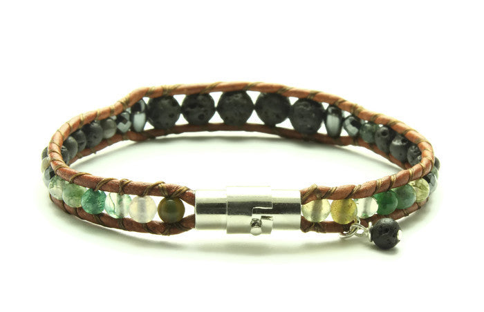 Fancy Jasper - Oil Diffuser Bracelet - Woven Stone Co.