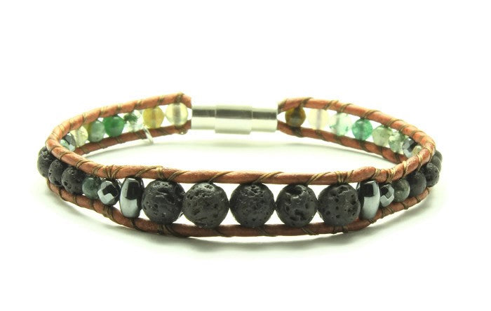 Fancy Jasper - Oil Diffuser Bracelet - Woven Stone Co.