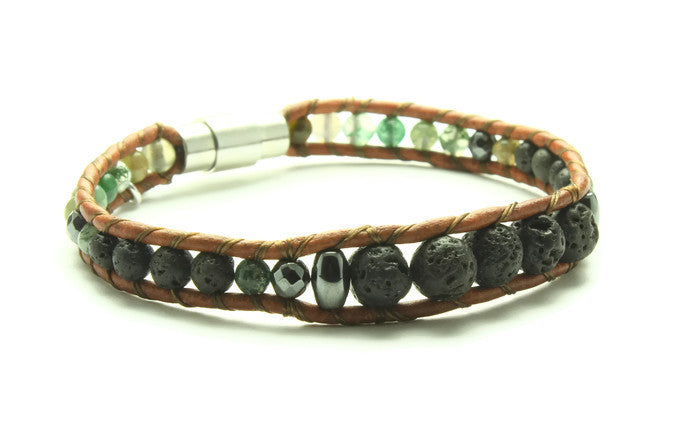 Fancy Jasper - Oil Diffuser Bracelet - Woven Stone Co.