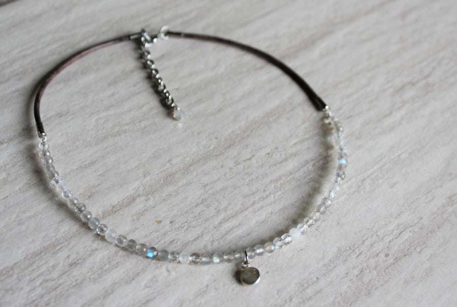 Beaded Necklace - Labradorite