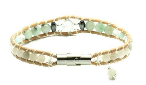 Howlite - Crystal + Stone Bracelet - Woven Stone Co.