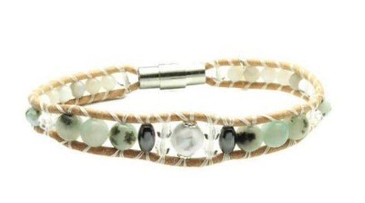 Howlite - Crystal + Stone Bracelet - Woven Stone Co.