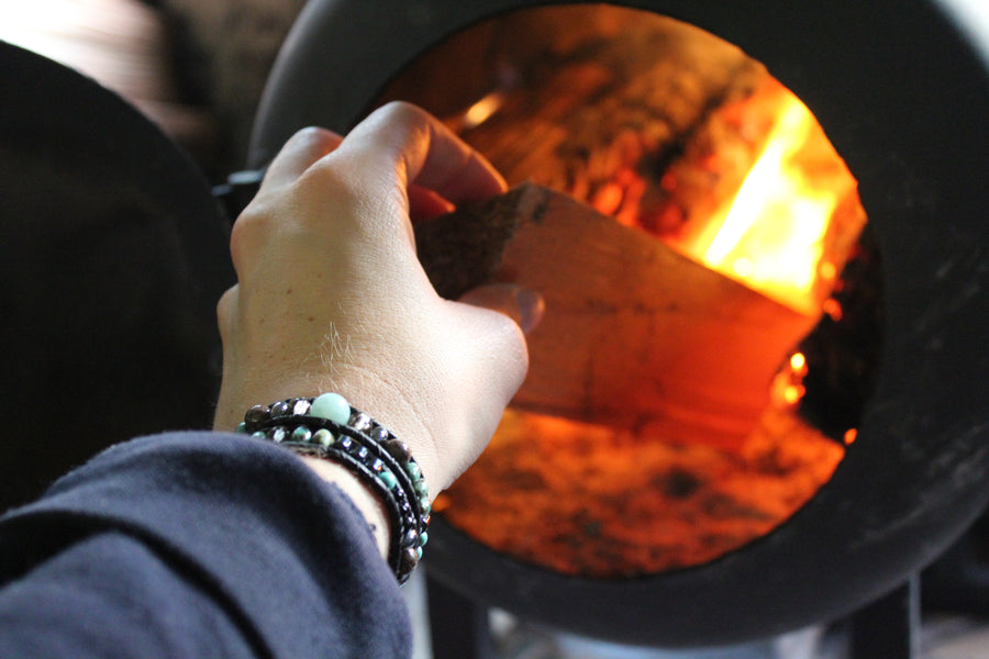 Amazonite Collection - Double Wrap Bracelet - Woven Stone Co.