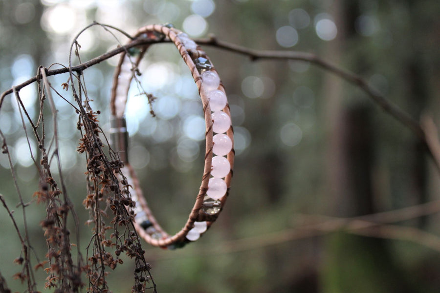 Rose Quartz Collection - Single Wrap Bracelet