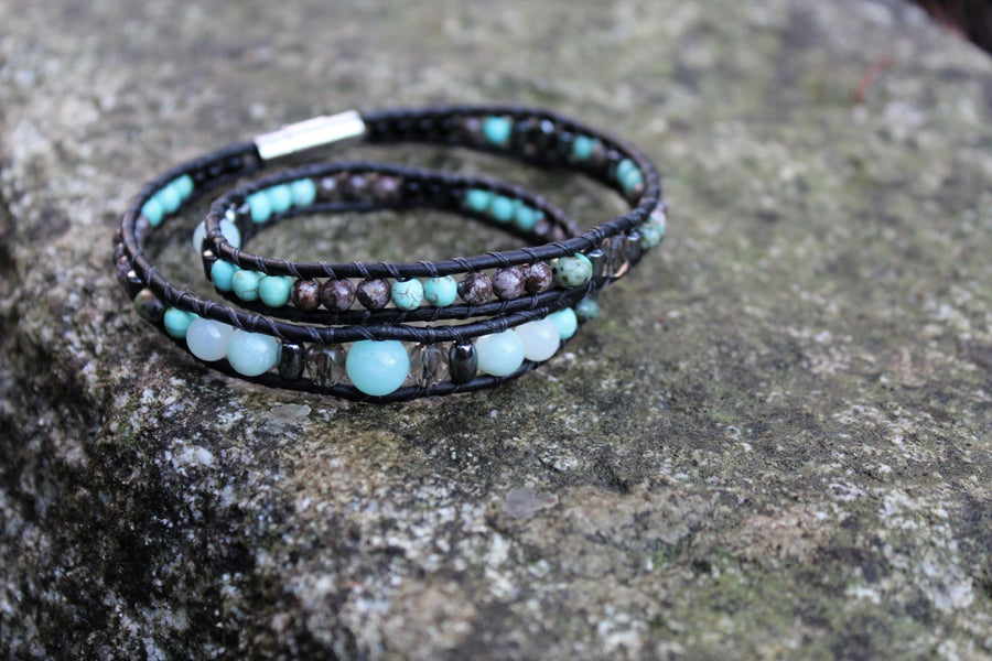 Amazonite Collection - Double Wrap Bracelet