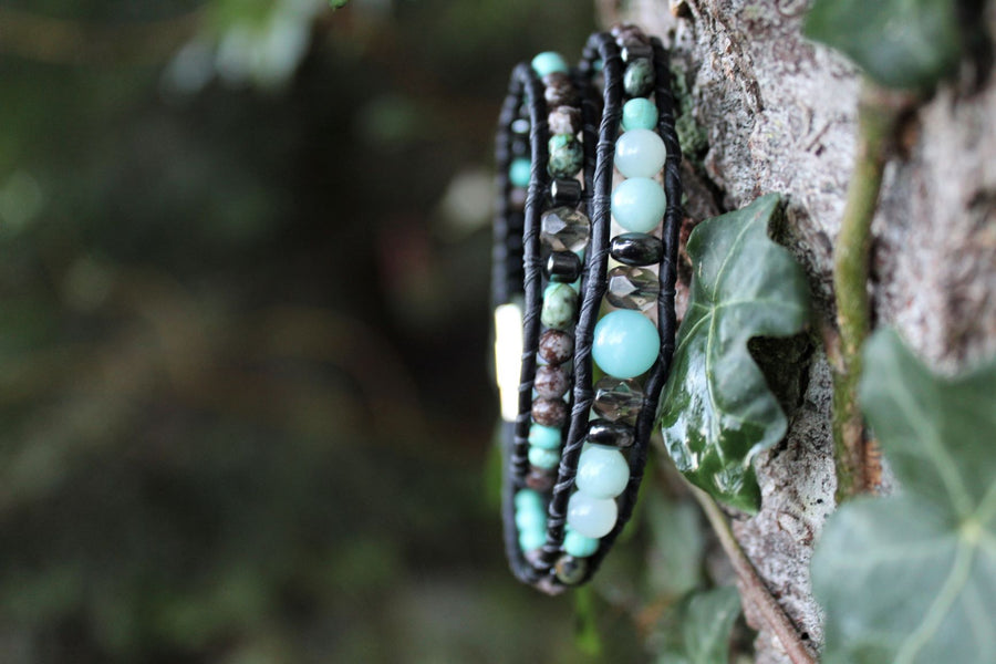 Amazonite Collection - Double Wrap Bracelet