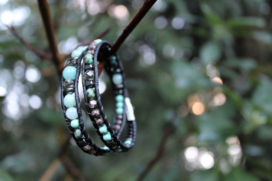 Amazonite Collection - Double Wrap Bracelet