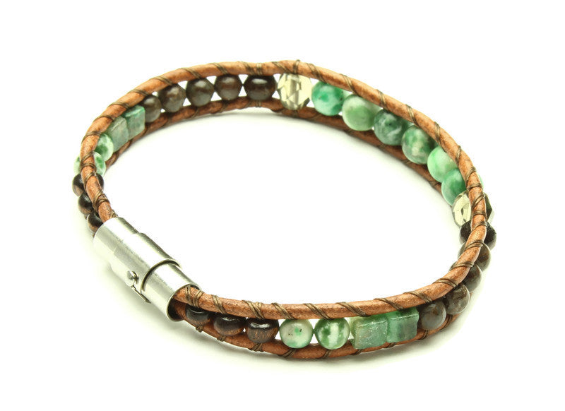 Jade Collection - Single Wrap Bracelet - Woven Stone Co.