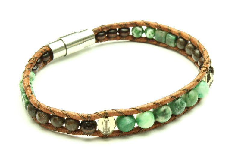 Jade Collection - Single Wrap Bracelet - Woven Stone Co.