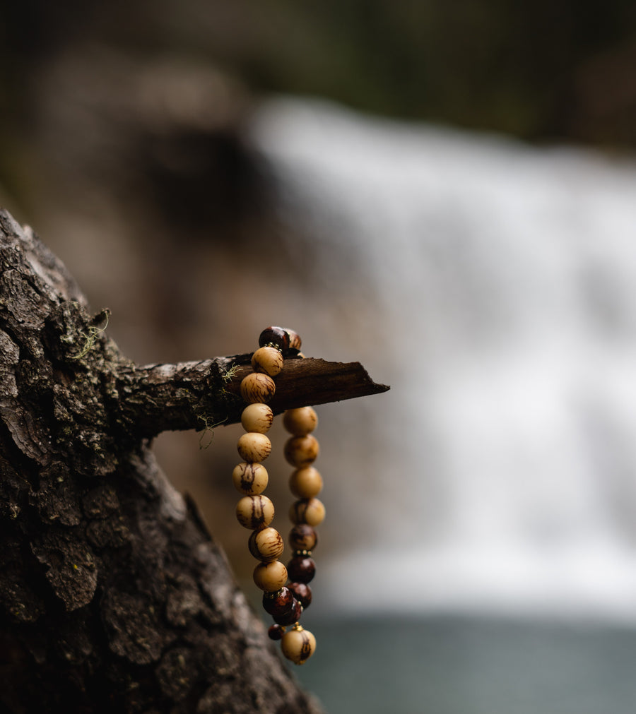 Red Tigers Eye Acai Seed Stacker - Woven Stone Co.