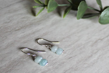 Aquamarine Earrings - Woven Stone Co.