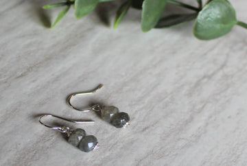 Labradorite Earrings - Woven Stone Co.