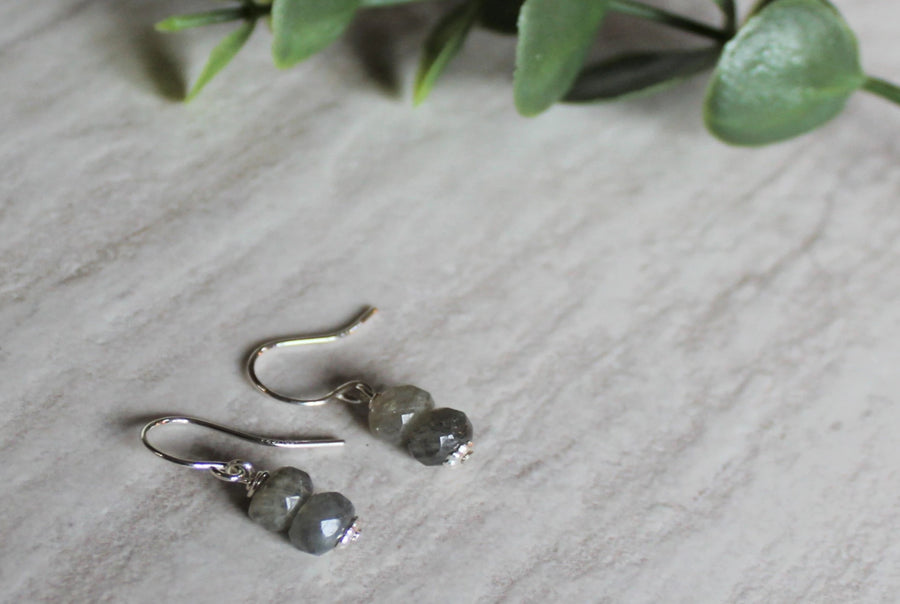 Labradorite Earrings - Woven Stone Co.