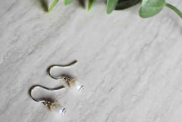 Freshwater Pearl Earrings - Woven Stone Co.