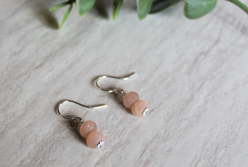 Sunstone Earrings - Woven Stone Co.