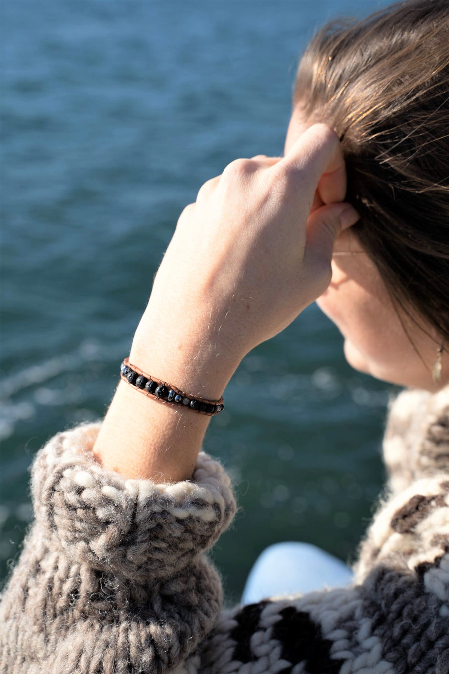 Fancy Jasper - Oil Diffuser Bracelet - Woven Stone Co.