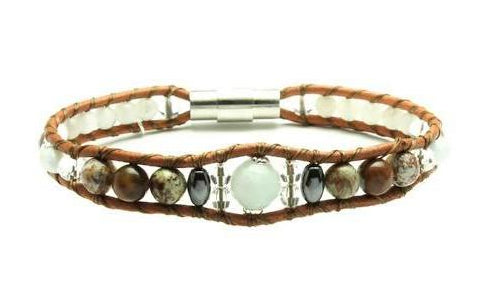 Peruvian Amazonite - Crystal + Stone Bracelet - Woven Stone Co.