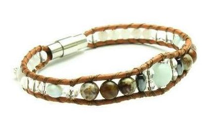 Peruvian Amazonite - Crystal + Stone Bracelet - Woven Stone Co.