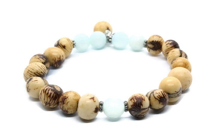 Peruvian Amazonite Acai Seed Stacker - Woven Stone Co.