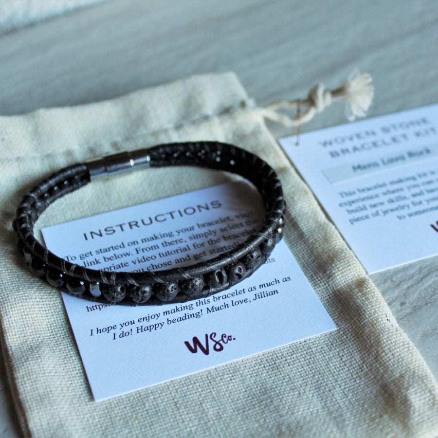 Lava rock bracelet kit sales