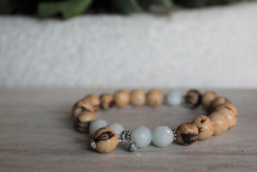 Peruvian Amazonite Acai Seed Stacker - Woven Stone Co.