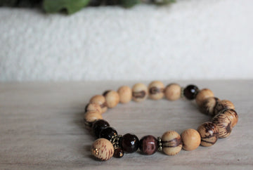 Red Tigers Eye Acai Seed Stacker - Woven Stone Co.