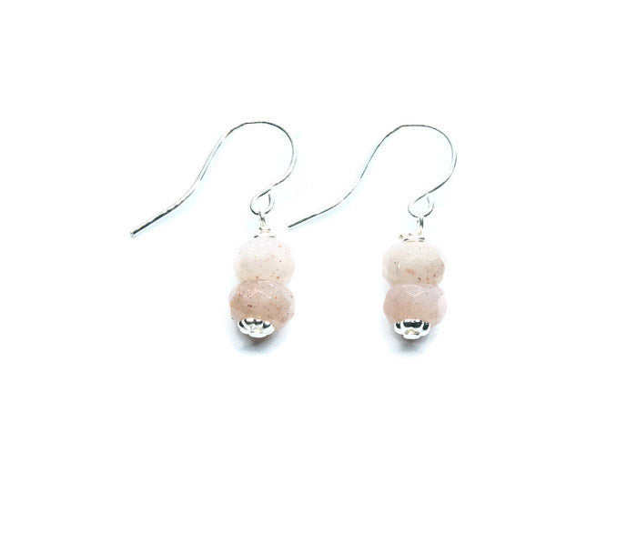 Sunstone Earrings - Woven Stone Co.